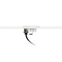 Faro Luminaire d'encastrement mural  NASE SQ Bas, carré, commutable IP44, blanc mat 