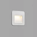 Faro Luminaire d'encastrement mural  NASE SQ Bas, carré, commutable IP44, blanc mat 