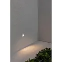Faro Luminaire d'encastrement mural  NASE SQ Bas, carré, commutable IP44, blanc mat 
