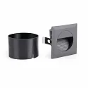 Faro Luminaire d'encastrement mural  MINI CARTER Bas, carré, commutable IP44, gris foncé 