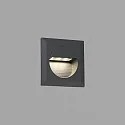 Faro Luminaire d'encastrement mural  MINI CARTER Bas, carré, commutable IP44, gris foncé 