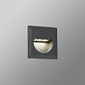 Faro Luminaire d'encastrement mural  MINI CARTER Bas, carré, commutable IP44, gris foncé 