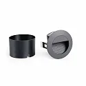 Faro Luminaire d'encastrement mural  MINI RACING Bas, rond, commutable IP44, gris foncé 