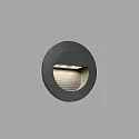 Faro Luminaire d'encastrement mural  MINI RACING Bas, rond, commutable IP44, gris foncé 