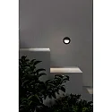 Faro Luminaire d'encastrement mural  MINI RACING Bas, rond, commutable IP44, gris foncé 