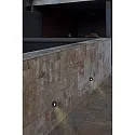 Faro Luminaire d'encastrement mural  DANG Bas, rond IP67, acier inoxydable, satiné 