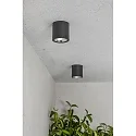 Faro Luminaire de plafond GOZ LED IP65, gris foncé 