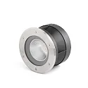floor recessed luminaire SURIA round, rigid, passable IP67, stainless steel, satined 