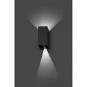 Faro Luminaire mural d’extérieur BLIND haut bas, à 2 flammes LED IP65, gris foncé 