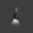 Luminaire mural d’extérieur OLAN à 2 flammes LED IP65, gris foncé 