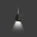 Luminaire mural d’extérieur OLAN à 2 flammes LED IP65, gris foncé 