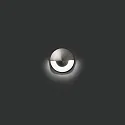 Faro floor recessed luminaire KANE 1 1-fold, round IP67, stainless steel, satined 