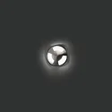 Faro Projecteur encastré KANE 3 3 fois, rond IP67, acier inoxydable, satiné 