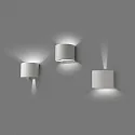 Faro Luminaire mural d’extérieur SUNSET à 2 flammes LED IP54, blanc mat 