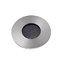 Faro Projecteur encastré GRUND 80 (INCL HONEYCOMB) 350MA rond, rigide, passable IP67, acier inoxydable, satiné gradable