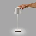 Faro Lampe de table TOC LED IP54, blanc mat 