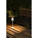 Faro Lampe de table TOC LED IP54, blanc mat 
