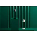 Faro Lampe de table TOC LED IP54, blanc mat 