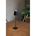 Faro Lampe de table TOC LED IP54, noir mat 