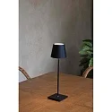 Faro Lampe de table TOC LED IP54, noir mat 