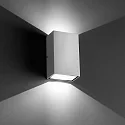 Faro Luminaire mural d’extérieur LING à 2 flammes LED IP54, blanc mat 