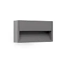 Luminaire mural d’extérieur GRADA LED IP54, gris foncé 