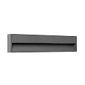 Luminaire mural d'extérieur GRADA LED IP54, gris foncé 
