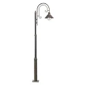 Lampadaire d'extérieur NÁUTICA E27 IP33, brun rouille 