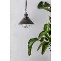 Faro Luminaire à suspension NAUTICA E27 IP33, brun rouille 