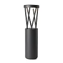 Borne d'éclairage TWIST LED IP65, gris foncé 