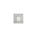 Projecteur encastré LED 18 SQ HIGH POWER rigide, carré IP67, acier inoxydable, satiné 