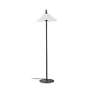 Lampadaire d'extérieur SAIGON OUT E27 IP44, gris foncé, blanc mat 