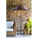 Faro Lampadaire d'extérieur SAIGON E27 IP44, gris foncé 