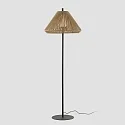 Lampadaire d’extérieur SAIGON OUT E27 IP44, gris foncé, jaune ocre 
