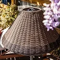 Faro Lampadaire d'extérieur SAIGON E27 IP44, gris foncé 