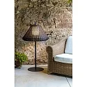 Faro Lampadaire d'extérieur SAIGON E27 IP44, gris foncé 