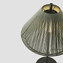 Faro Lampadaire d’extérieur SAIGON OUT E27 IP44, gris foncé, olive verte 