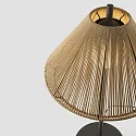 Faro Lampadaire d’extérieur SAIGON OUT E27 IP44, gris foncé, jaune ocre 