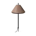 Lampe à piquet de terre SAIGON OUT E27 IP44, marron, gris foncé 