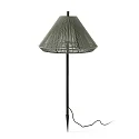 Lampe à piquet de terre SAIGON OUT E27 IP44, gris foncé, olive verte 