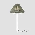 Faro Lampe à piquet de terre SAIGON OUT E27 IP44, gris foncé, olive verte 