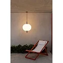 Faro Luminaire à suspension SAIGON OUT E27 IP44, gris foncé 