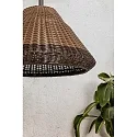 Faro Luminaire à suspension SAIGON OUT E27 IP44, gris foncé 