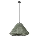 Luminaire suspendu d'extérieur SAIGON OUT E27 IP44, gris foncé, olive verte 