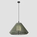 Faro Luminaire suspendu d'extérieur SAIGON OUT E27 IP44, gris foncé, olive verte 