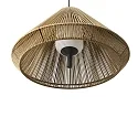 Faro Luminaire suspendu d'extérieur SAIGON OUT E27 IP44, gris foncé, jaune ocre 