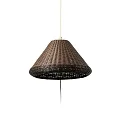 Luminaire à suspension SAIGON OUT E27 IP44, gris foncé 