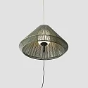 Faro Luminaire suspendu d'extérieur SAIGON OUT E27 IP44, gris foncé, olive verte 