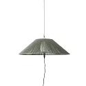 Luminaire suspendu d'extérieur SAIGON OUT E27 IP44, gris foncé, olive verte 