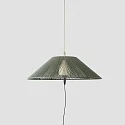 Faro Luminaire suspendu d'extérieur SAIGON OUT E27 IP44, gris foncé, olive verte 